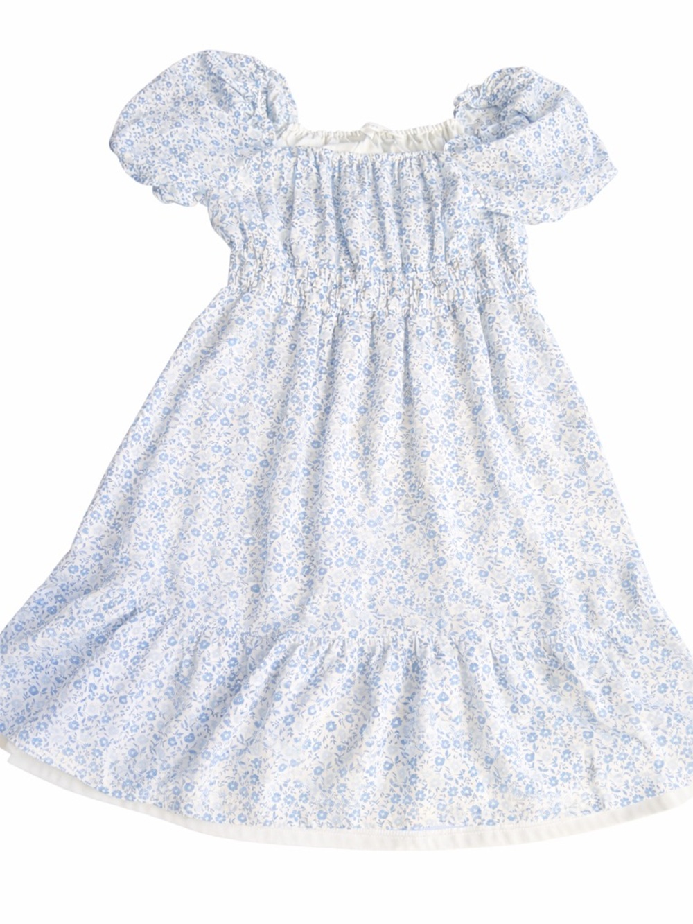 Altar’d State Girls Blue Floral Smocked Dress Size M Like New